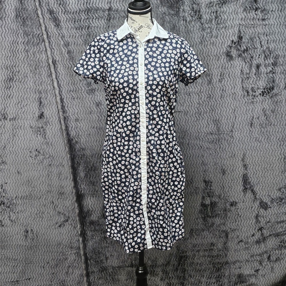 Brooks Brothers Dress Womens 2 Floral T Shirt‎ Button Daisy Spring Casual Modest